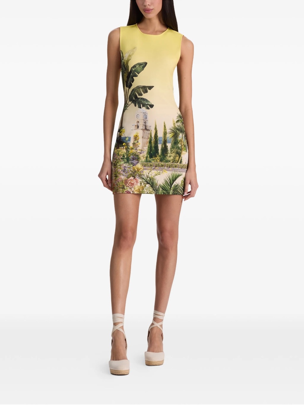 Alice + Olivia “Wynell” Mini Dress Yellow Paradise